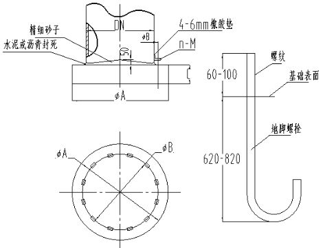 立式玻璃鋼儲罐尺寸示意圖